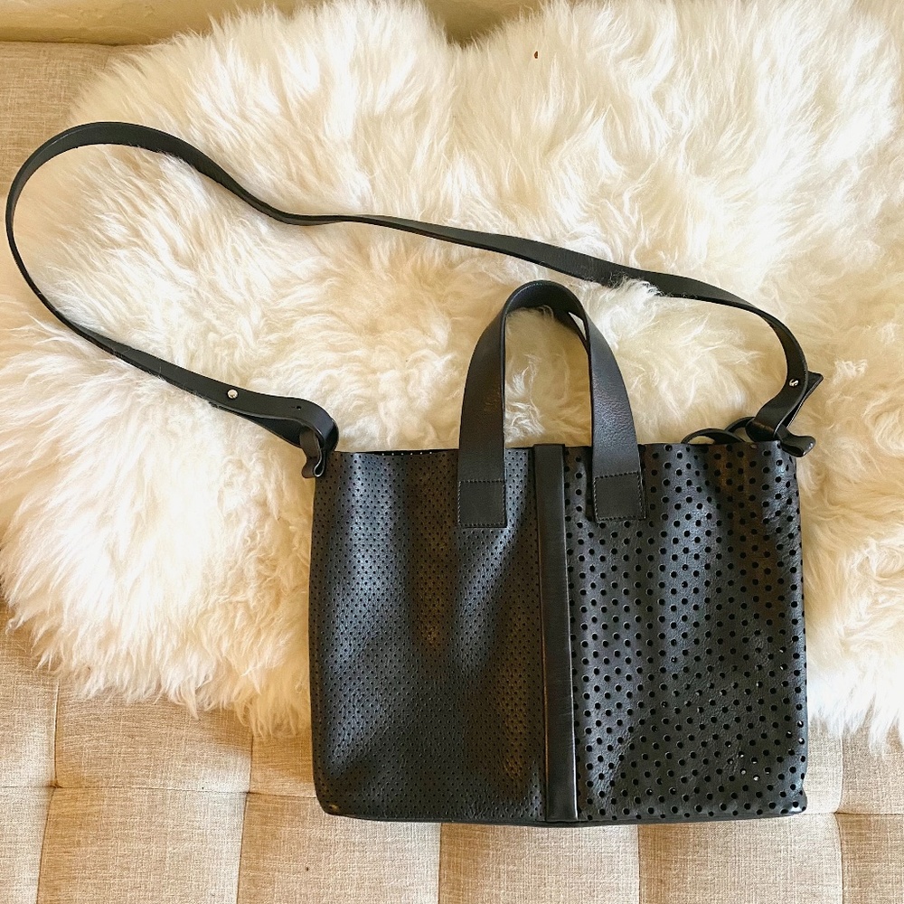 Fausto Santini Black Leather Purse